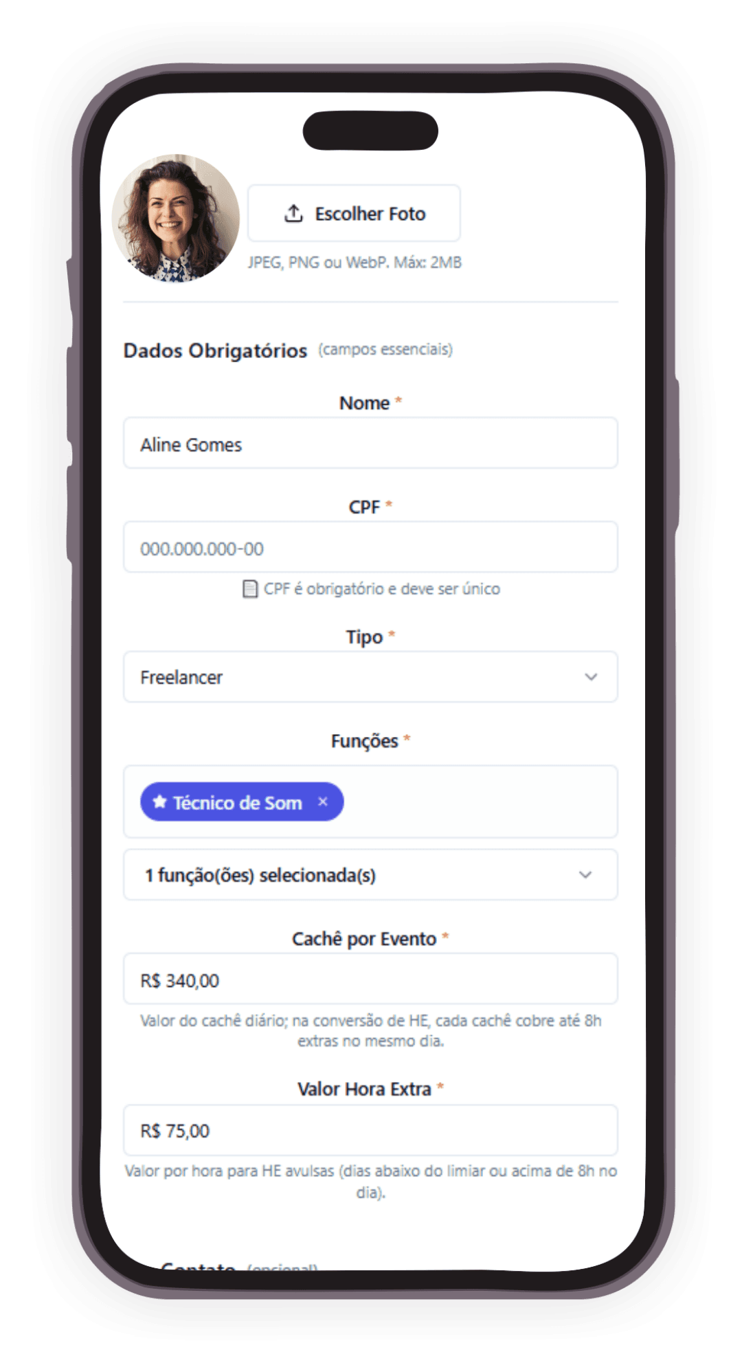 Banco de dados organizado